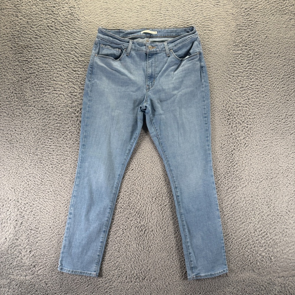 Levi's Jeans Womens 14 Blue Cotton Denim Skinny Travel Faded Classic-Fit Stretch